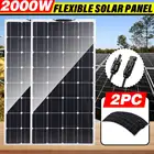 2000 Вт солнечная панель 18 в Высокоэффективная монокристаллическая портативная Гибкая Водонепроницаемая Аварийная зарядка наружная перезаряжаемая мощность