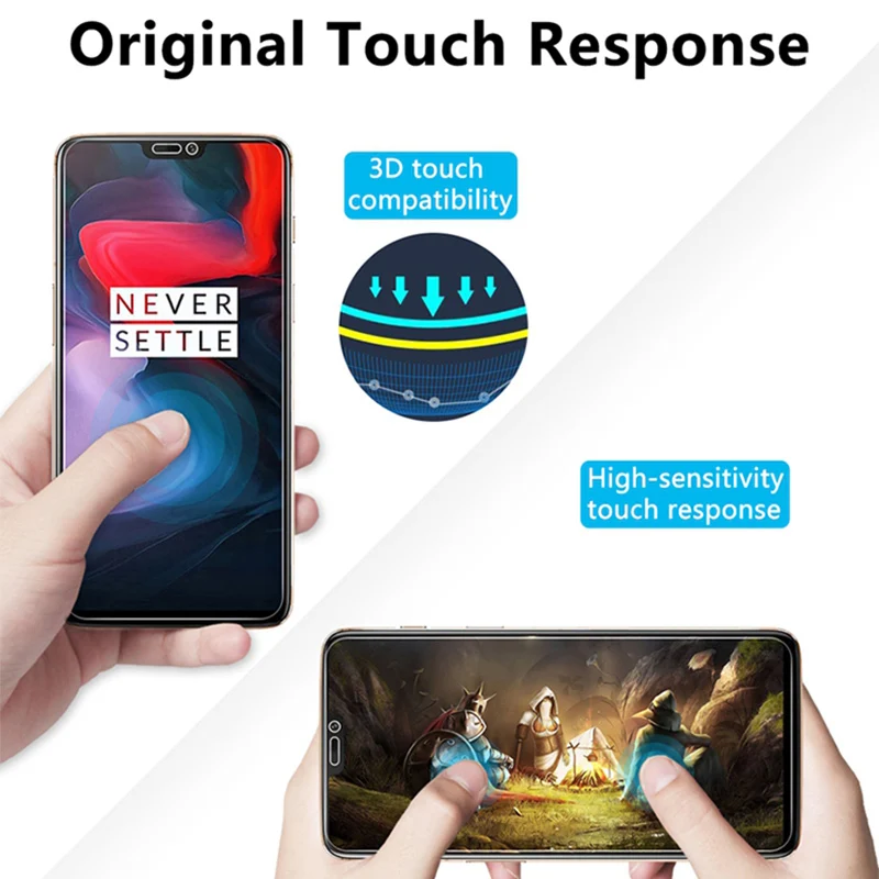 Закаленное стекло 9H для Oneplus 7 защита экрана на 5 T твердое прозрачное Защитное 6T 6 3T