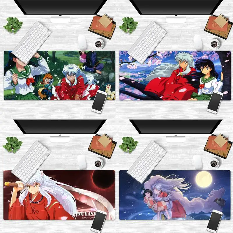 

Anime Inuyasha anime Comfort Mouse Mat Gaming Mousepad Desk Table Gamer Office Work Large Mouse pad mats Non-slip Laptop Cushion