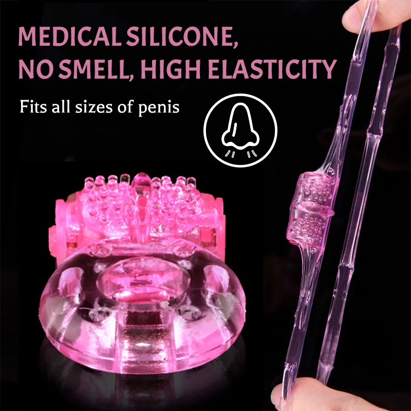 Кольцо на пенис вибрирующее кольцо для задержки эякуляции клиторальный массаж