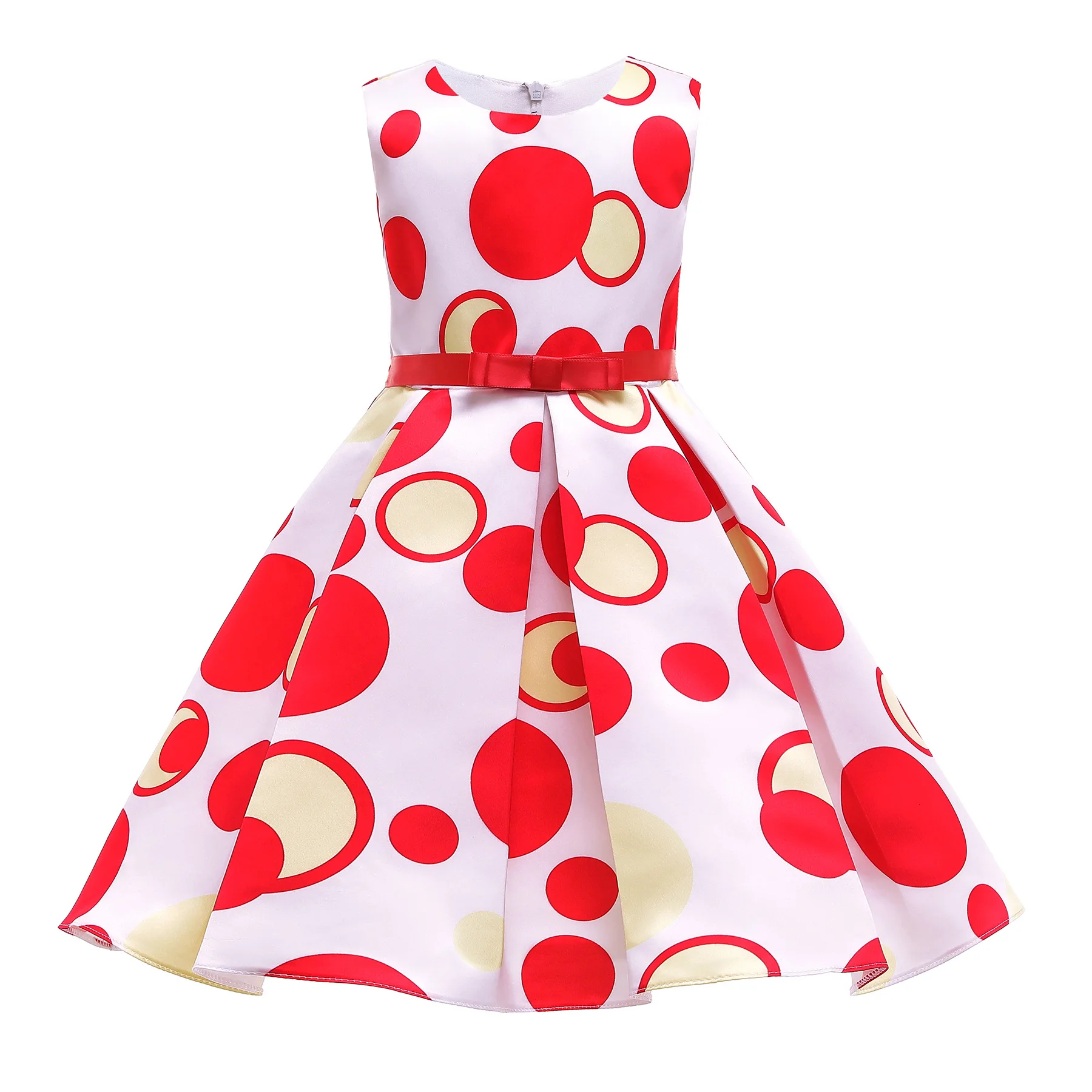 

2021 Children's Dress New Girl Vest Skirt Girl Printed Princess Dress Skirt Baby Girl Clothing