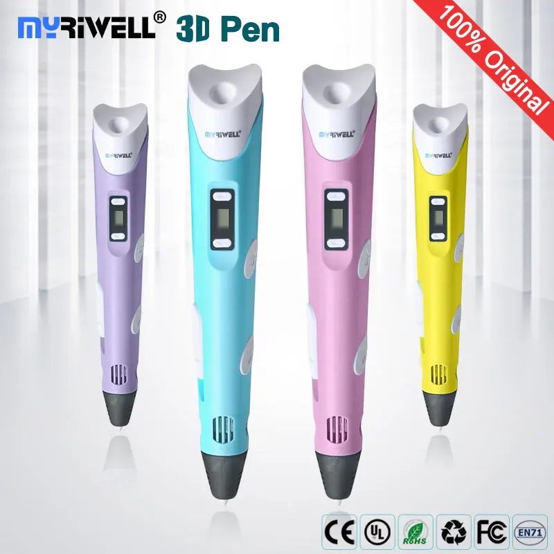 3d Ручка myriwell модель светодиодный дисплей 1 75 мм ABS/PLA нить креативная doodler детские