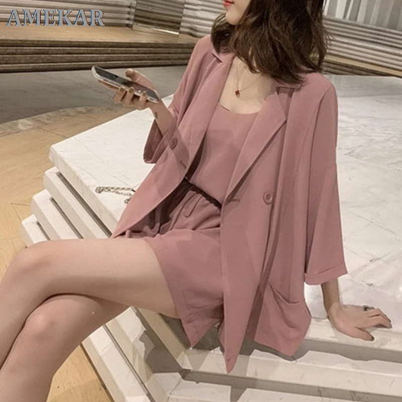 

womens 3 two piece sets 2021 women's suit set crop top and skirts women woman together summer clothes for women club outfits