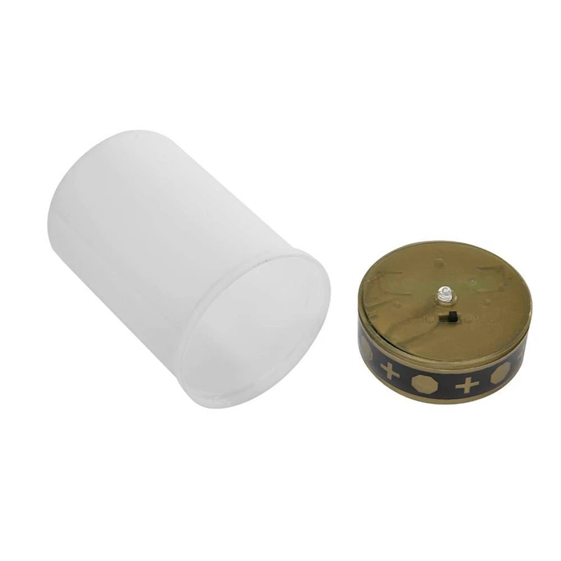 

White Grave Candle for Cemetery Grave Solar Lights with Lighting LED Grave Light 1Pcs