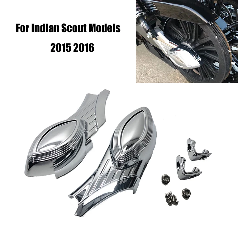 

For Indian 2015 2016 Scout Models Decorate Sticker Left&Right Rear Swingarm Cover Axle Bolt Cover fits Motorcycle Accessories