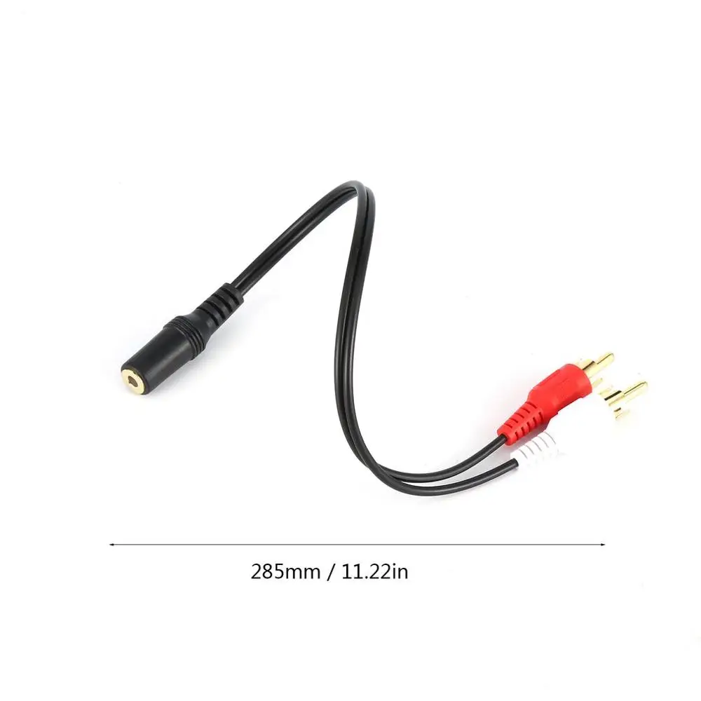 Позолоченные 3 5 мм Женский до 2 Rca Мужской стерео аудио кабель переходник линия