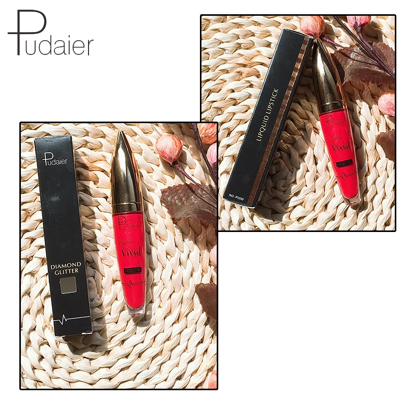 

18Colors Diamond Glitter Lipquid Lipstick Non-Stick Cup Nutritious Matte Nutritious Pigment Waterproof Liquid Lipstick
