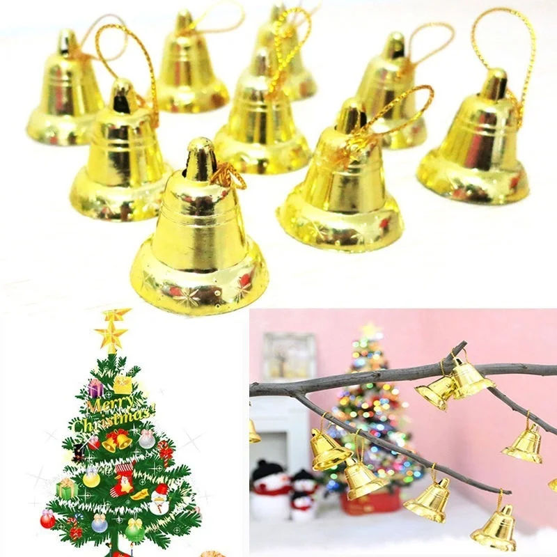 

Decor Bells Golden Ornaments Christmas Tree Decor