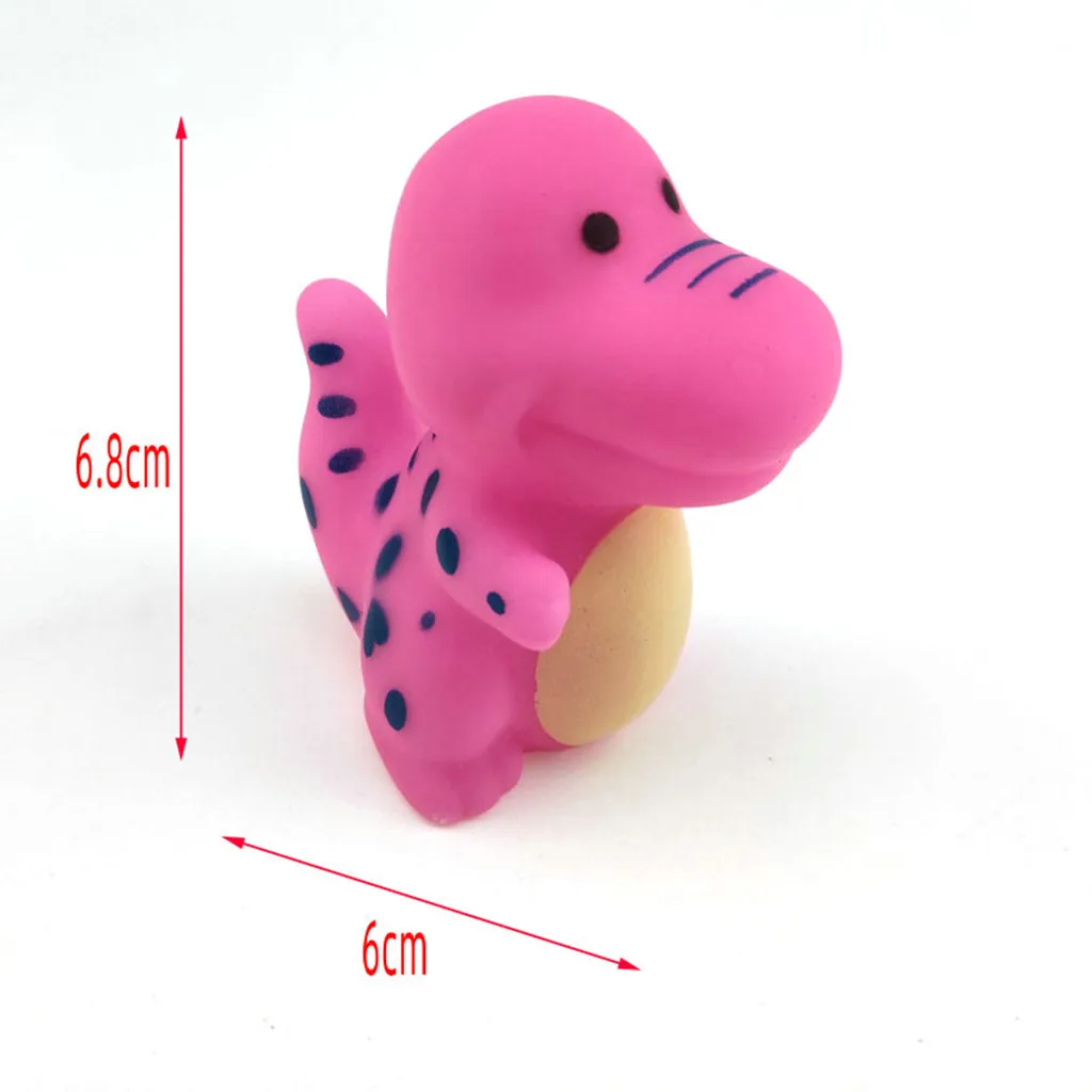 

6pcs baby toy Animals Swimming Water Toy Colorful Soft Floating Rubber Squeeze Sound Squeaky Bathing Toy For Baby Bath bathroom
