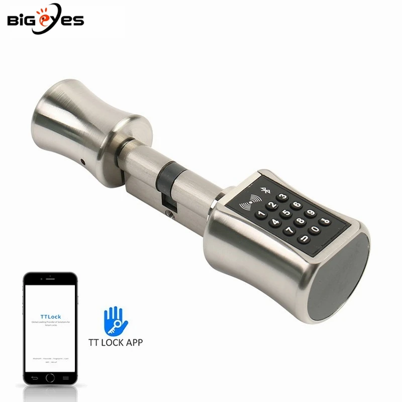 DIY Replacemen Электрический Thumb Turn Euro Anti theft Smart WiFi дверной замок цилиндр Bluetooth смарт без