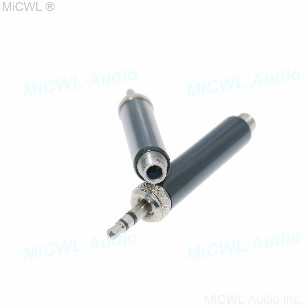 DIY Microphone Cable Adapter Standard 3.5mm Lock Sennheiser to Shure TA4F Mini Female  AKG TA3F 3Pin Connector Converters