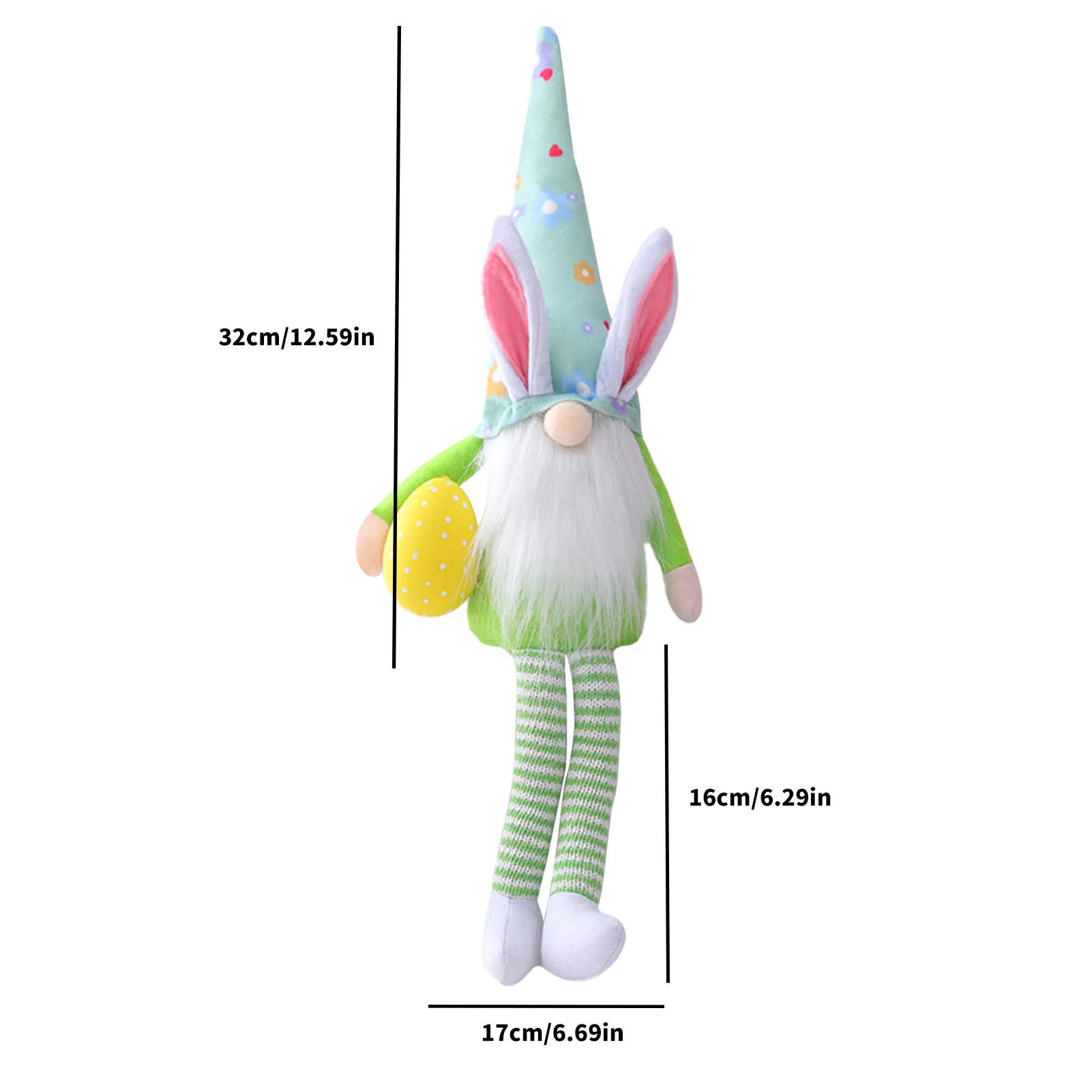 

Easter Bunny Gnome Decoration Easter Faceless Doll Easter Long Leg Plush Dwarf Home Party Decoration Doll