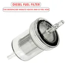 2x дизельный топливный фильтр в комплекте для Webasto Eberspacher подогреватель воздуха, дизель Set 77 мм пластиковый дизельный топливный фильтр 4 мм ID топливный шланг