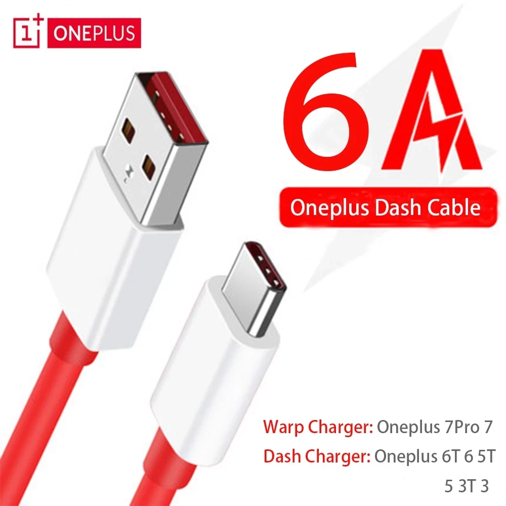 

Original Oneplus 9 9R Nord N10 Warp Charge Type-C Dash Cable 6A Fast Charge For One Plus 8 7 Pro 7t 7 T 6t 6 5t 5 3 Warp Charger