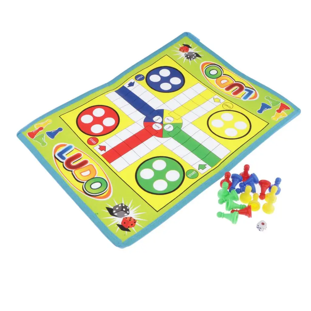 Flying Ludo Chess Game Folded Chessboard For Kids Parent Board | Спорт и развлечения