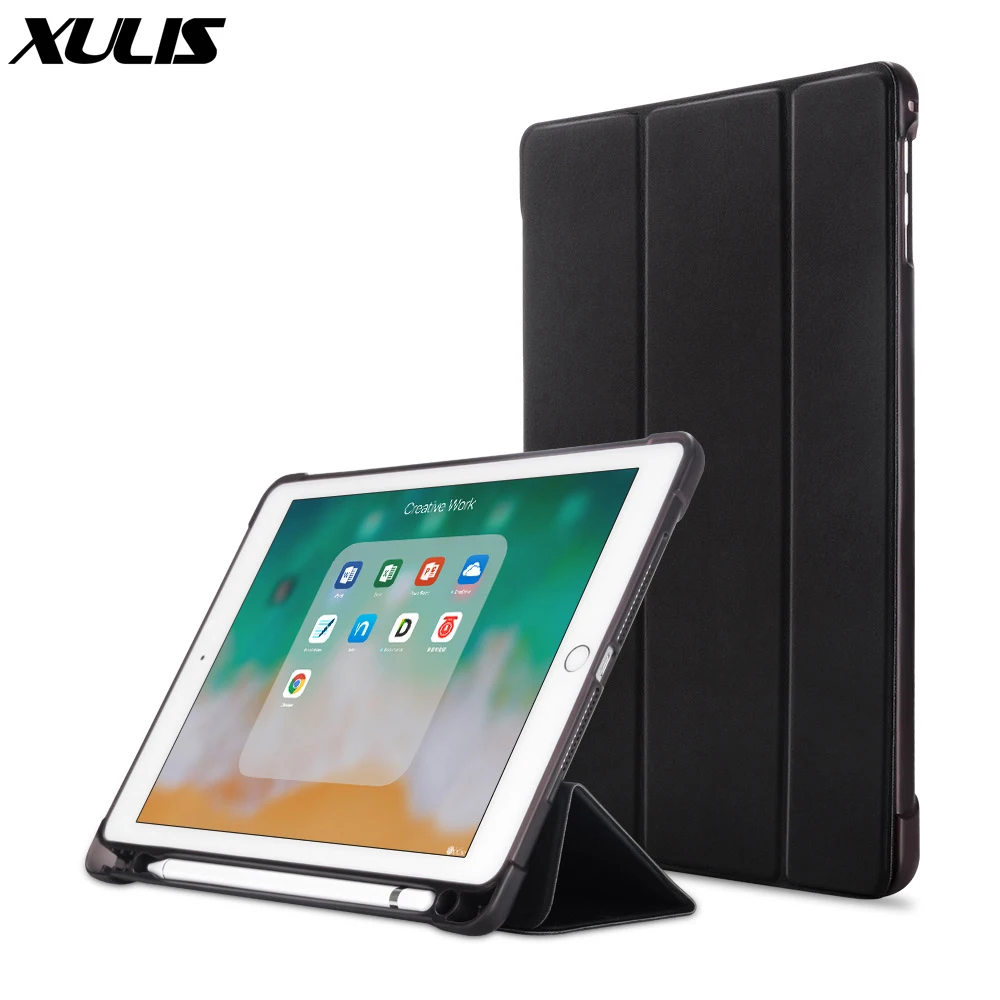 Умный чехол для ipad 9 7 2018 с держателем карандашом силиконовый мягкий Air 1 2 6 го