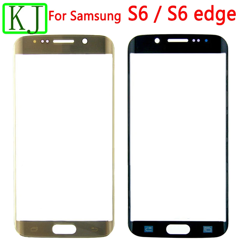 Для samsung Galaxy S6 G920 G925 G928 S6 Edge внешнее стекло сенсорный экран дигитайзер сенсор задний S6 Edge Plus Передний сенсорный стеклянный объектив