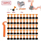 126 шт. многоразовая система выравнивания плитки с гаечным ключом устройство выравнивания стены плоский пол разделители укладки анти липкой строительный инструмент