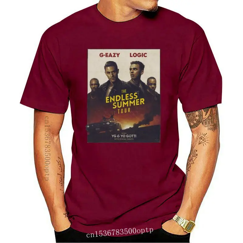 

Новое поступление 2021, повседневные мужские футболки G-Eazy Logic The Endless Summer Tour 2016 с 3D принтом, футболки с короткими рукавами, высокое качество