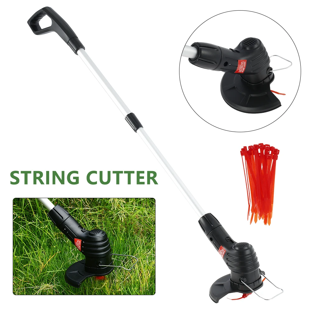 

cordless electric lawn mower mower automatic release rope pruning mower 10000 rpm li-ion garden tools