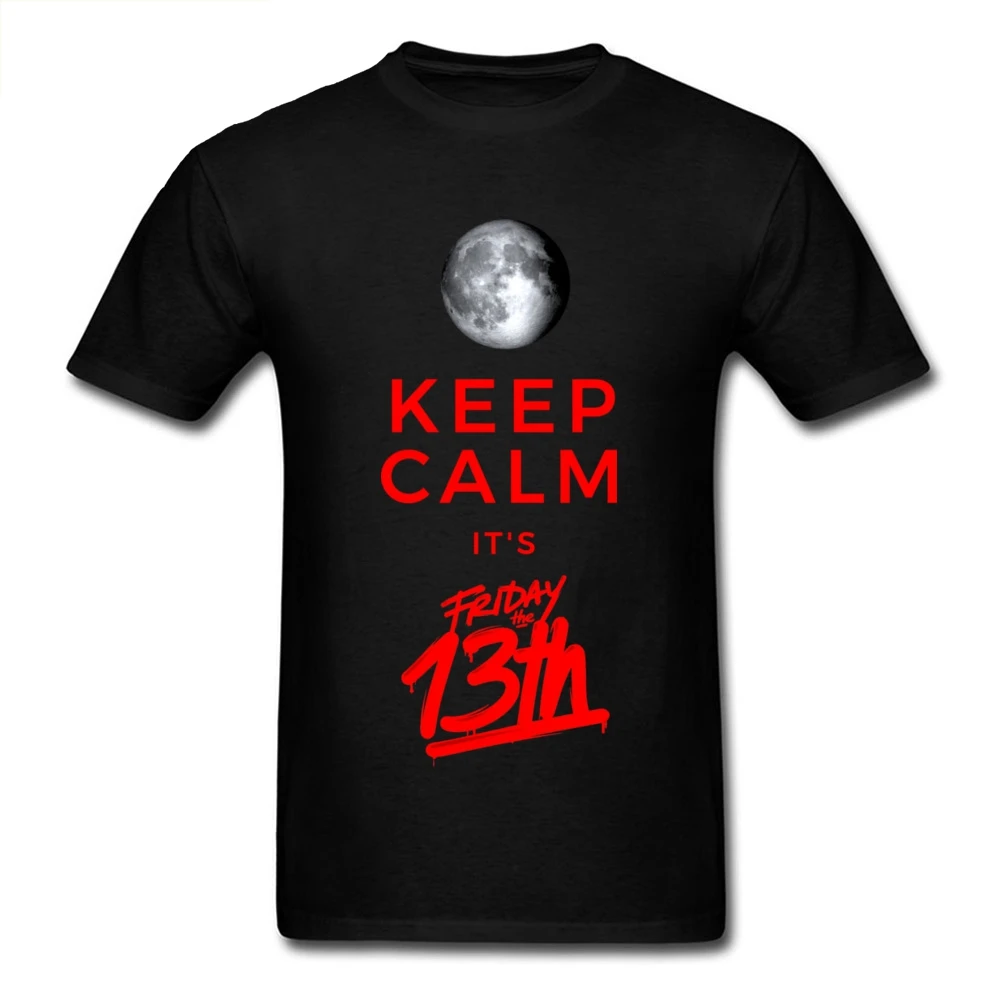 

Friday The 13th Halloween Mens T Shirts Trick Or Treat Funny Letter GG T-Shirt Men Summer Black 3D Moon Streetwear
