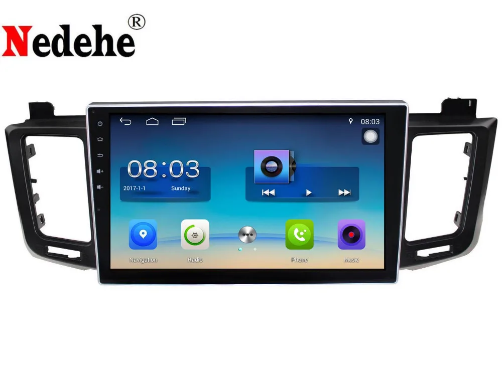 Nedehe 10 1 дюймов 2 гб + 32 Android 8 0 автомобильный DVD GPS навигатор для Toyota RAV4 2013 2014 2015
