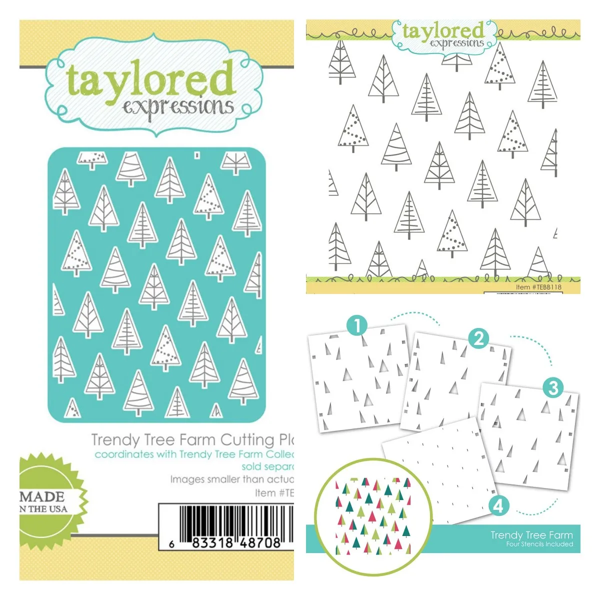 

Trendy Tree Farm Metal Cutting Dies and Clear Stamps Stencil DIY Scrapbooking Paper Album Die Sheets Greeting Card for 2021 New