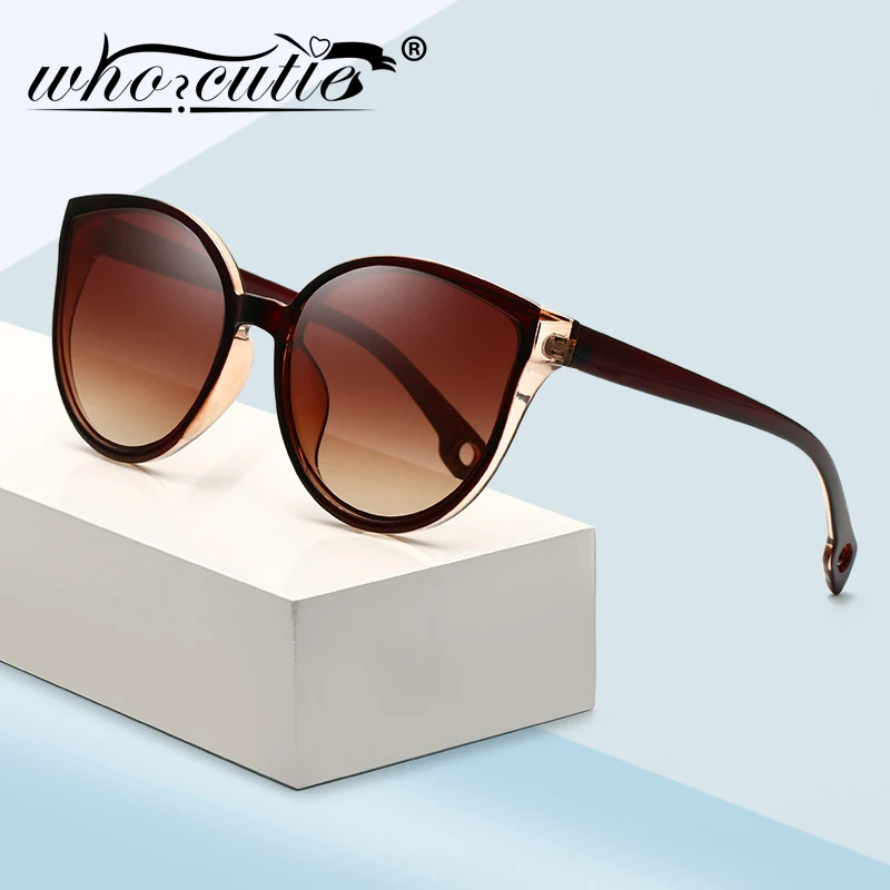 Женские солнцезащитные очки с кошачьим глазом WHO CUTIE брендовые дизайнерские в