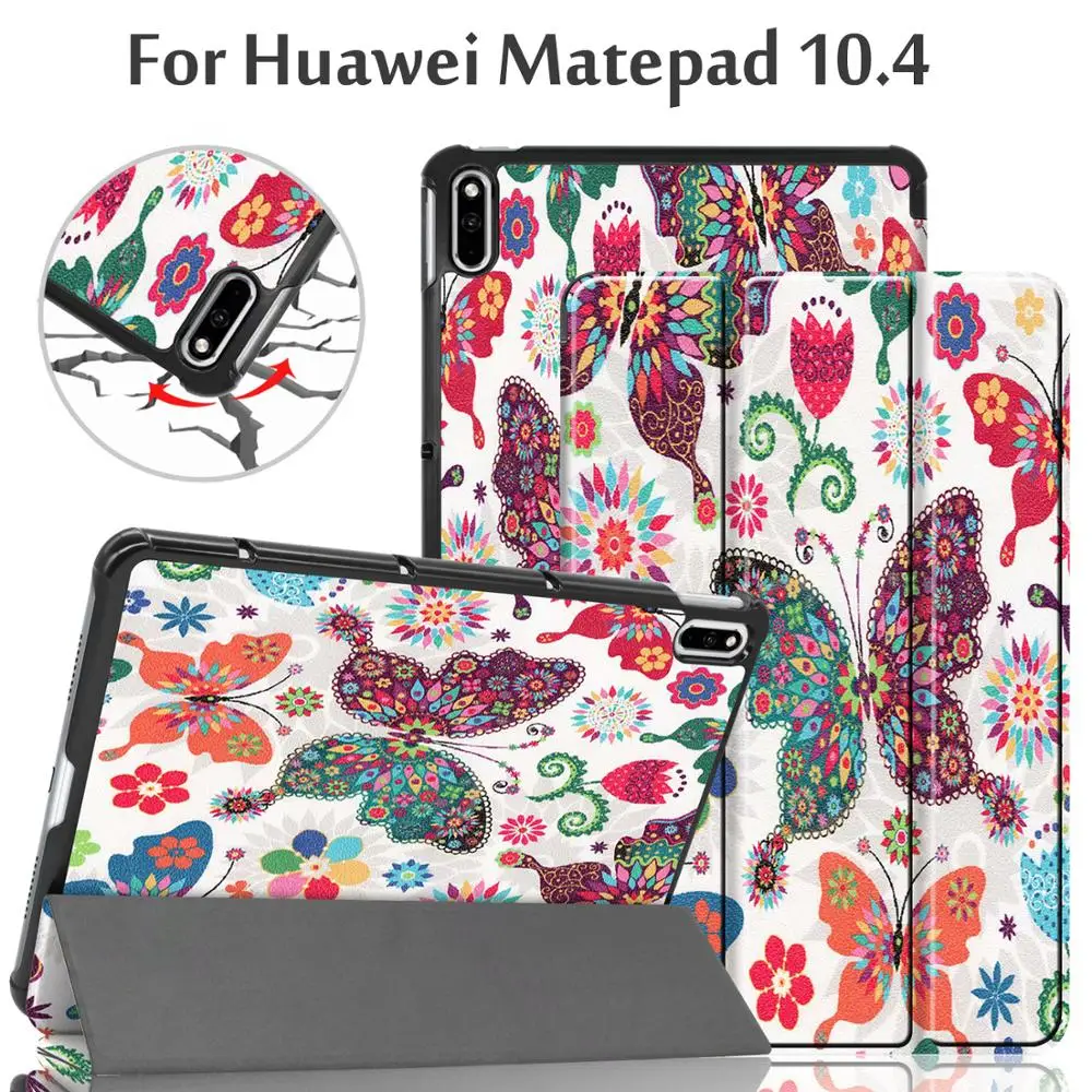 Ультратонкий чехол из искусственной кожи для Huawei Matepad 10 4 BAH3 AL00 / W09 &quot магнитный