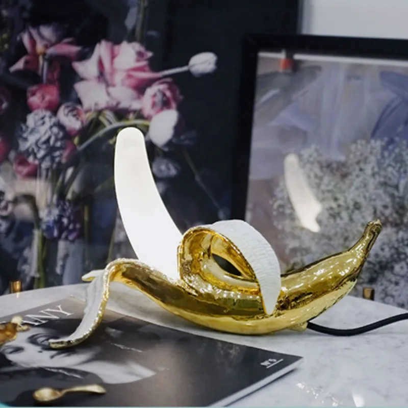 Лампа Seletti из смолы настольные лампы в форме банана для гостиной спальни