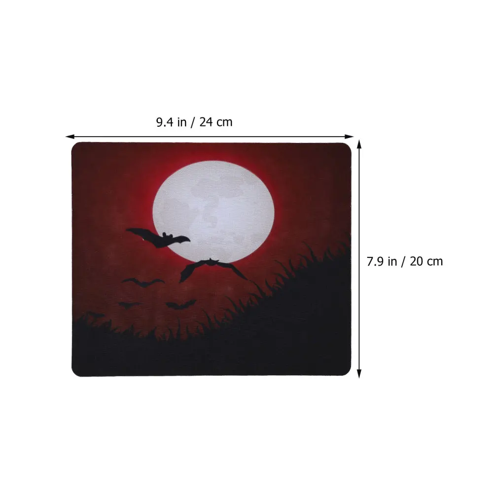

3Pcs Bat Pattern Pad Ergonomic Gaming Mat for Home Office