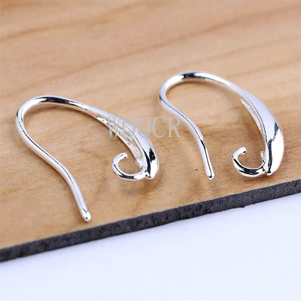 Три Цвета модные ухо проволочные компоненты 925 серебряные серьги крючки