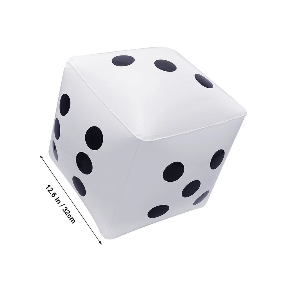 Упаковка из 2 ПВХ 32 см белые Кубики Игрушки для бассейна украшения дома