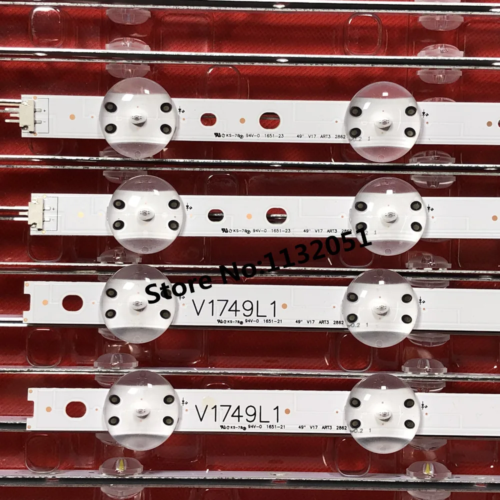 Подлинный и полосы для LG 49 дюймов 49 V17 ART3 2862 REV0.2 49 V17 ART3 2863 REV0.2