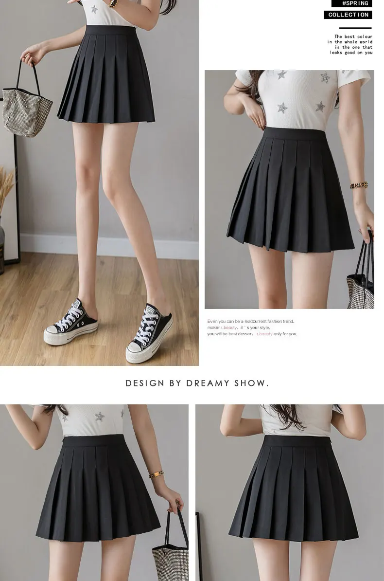 Skirt Girls A Lattice Short Dress High Waist Pleated Tennis Skirt Uniform with Inner Shorts Underpants for Badminton Cheerleader