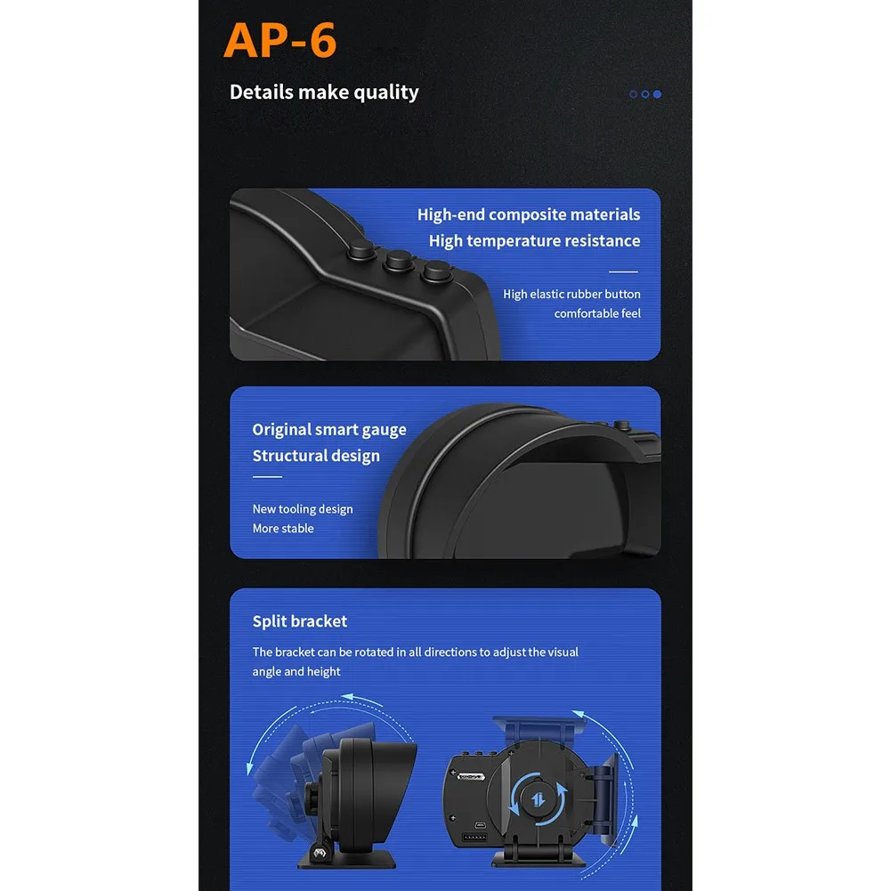 

OBD + GPS-метр, GPS двойная система, цифровой спидометр, OBD + GPS Спидометр