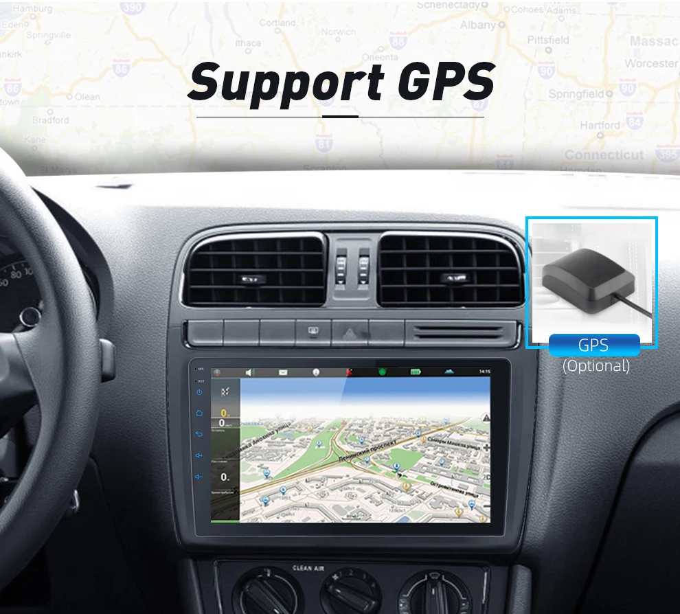 $60.11 9/10/7 inch Android 8.1 universal Car Player 2 din 1G+16GB android car radio GPS NAVIGATION WIFI Bluetooth MP5 Rear No video OUT