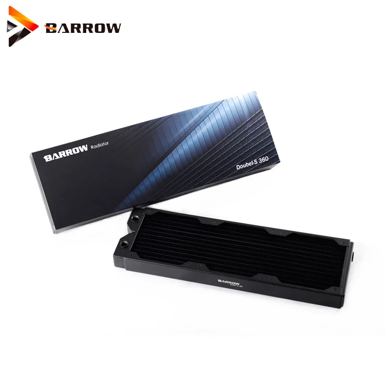 Курган черный 360 мм медный радиатор водяного охлаждения чехол для компьютера 34