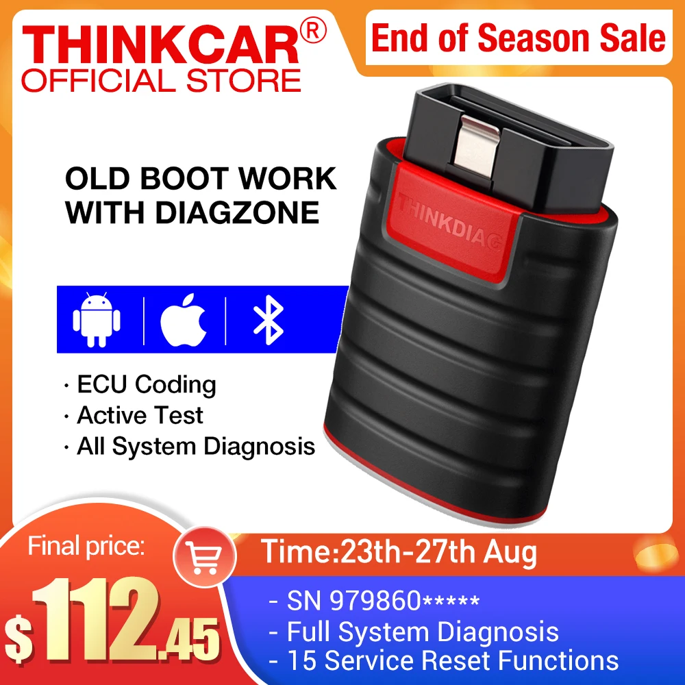 Считыватель кодов ThinkDiag с Bluetooth сканер OBD2 на базе Android и IOS диагностический