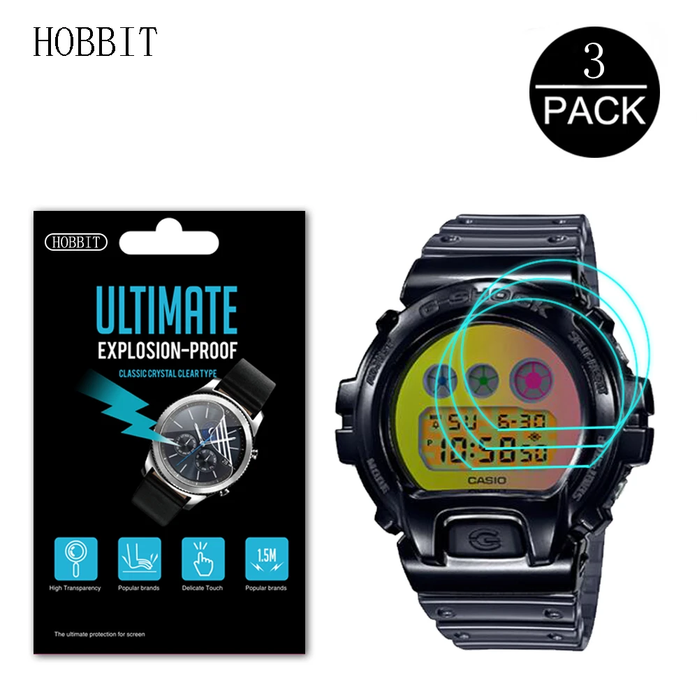3 упаковки 0 15 мм нано взрывозащищенный защитный экран для Casio G SHOCK DW 6900SP 1PR 7PR