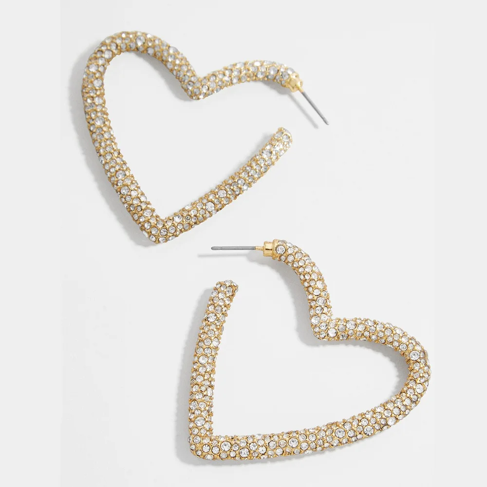 Женские серьги-кольца золотого цвета с кубическим цирконием вечерние серьги в