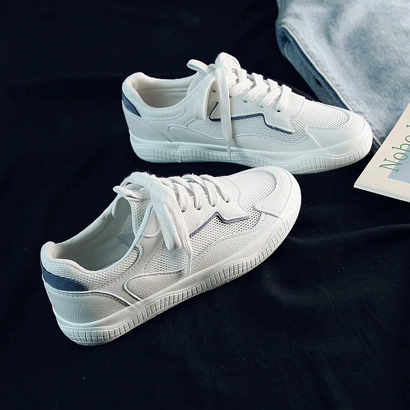 Летняя Новинка 2020 года Легкие дышащие парусиновые туфли с низким верхом Женские