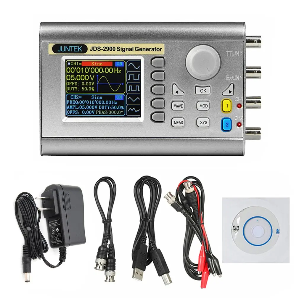 JDS2900-60M 60MHZ Signal Generator Digital Control Dual-channel DDS Function Frequency Meter Arbitrary Wave | Инструменты