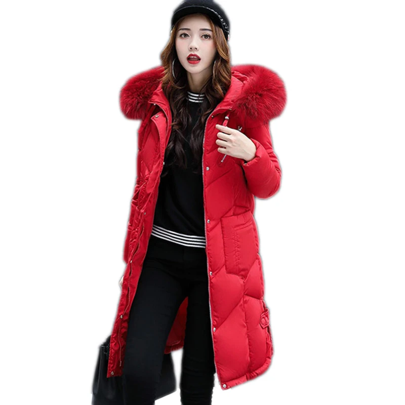 Женская зимняя куртка размера плюс новинка 2020 толстая ватная с большим меховым
