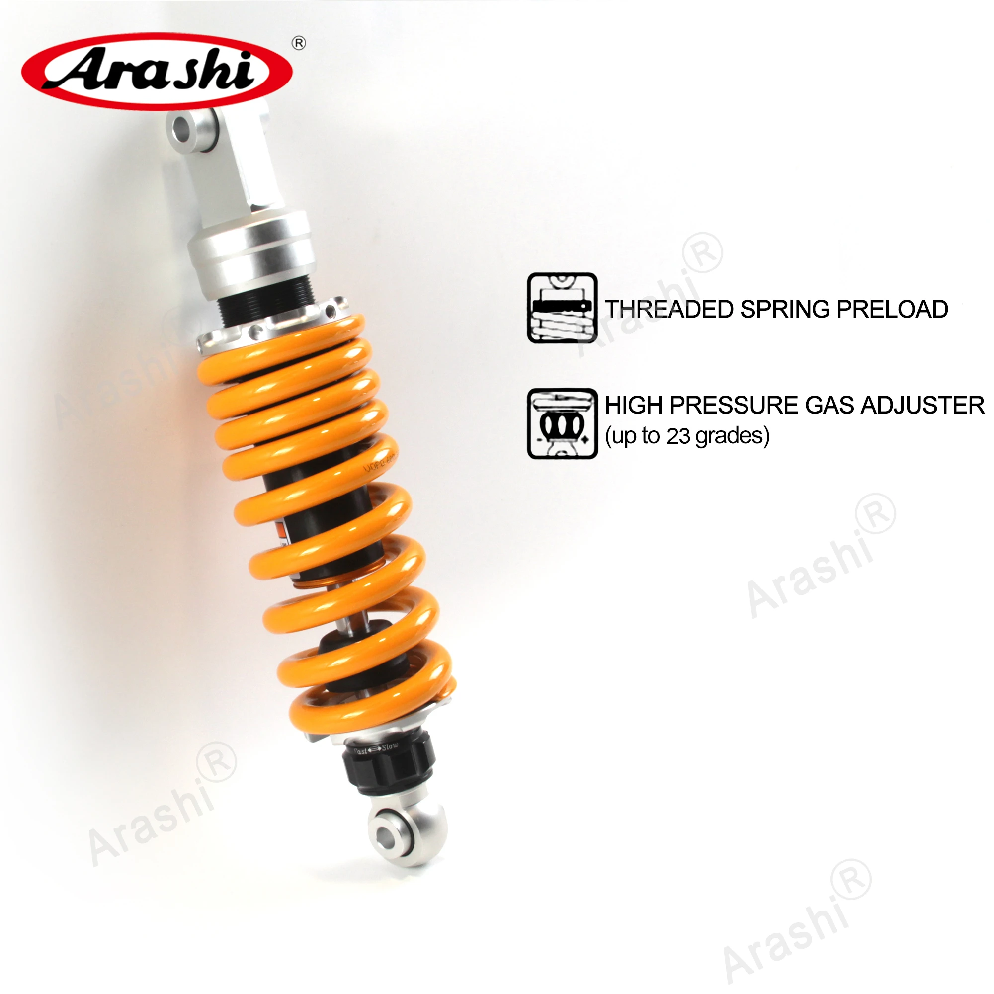 

Arashi 305mm / 12inch CNC Air Rear Shock Absorbers Adjustable Rear Suspension For HONDA NC700X - S NC750X 2012 2013 2014 2015