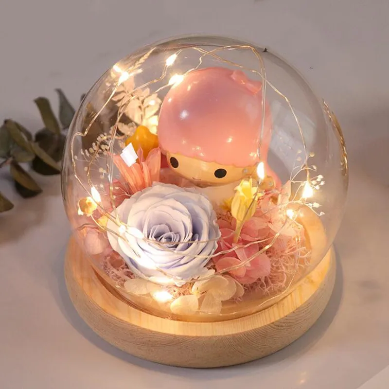 2sets/pack Diameter=10cm Small Size Round Glass Dome Vase Home Decoration Luminous Flat Log Base Cover Cake Plate - купить по