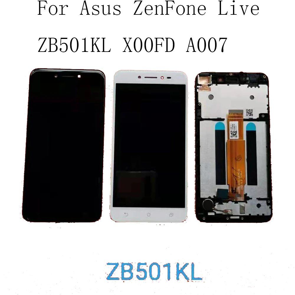 Оригинальный ЖК-дисплей для Asus ZenFone Live ZB501KL X00FD A007, ЖК-дисплей, сенсорная панель с рамкой, запасные части