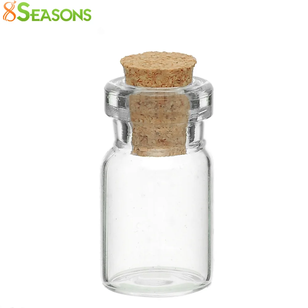 

В комплексе 8seasons Стекло украшения для бутылок флакон пробкой пробки цилиндра прозрачной 24 мм x 10 мм, 10 шт.