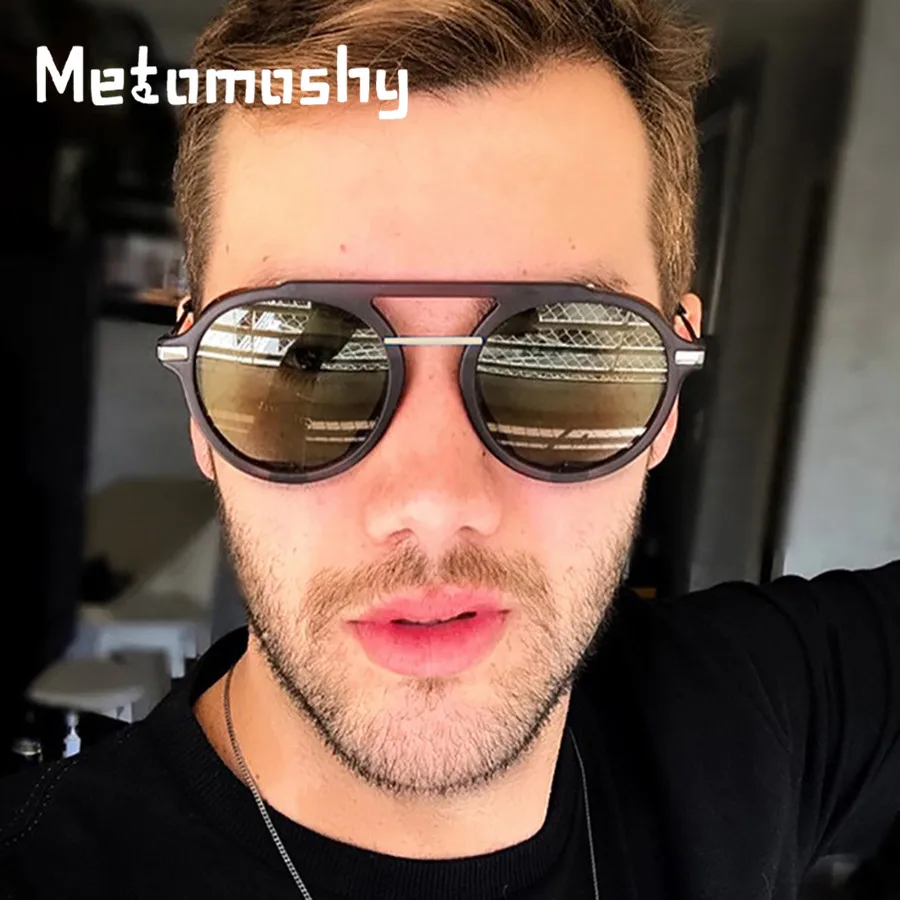Солнцезащитные очки с круглыми стеклами UV400 для мужчин и женщин Классические
