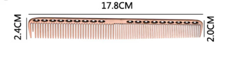 Металлическая расческа для волос расчески салона Антистатическая мужчин и